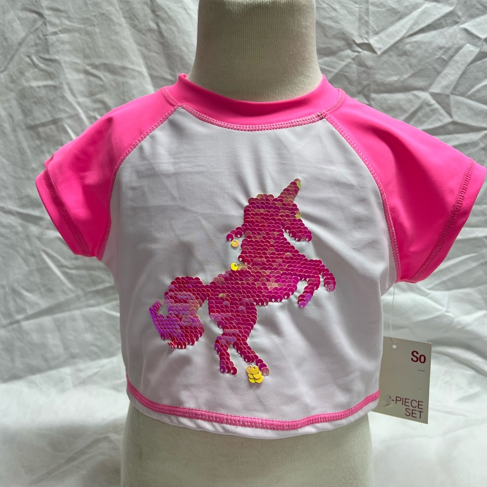 Unicorn swim top
